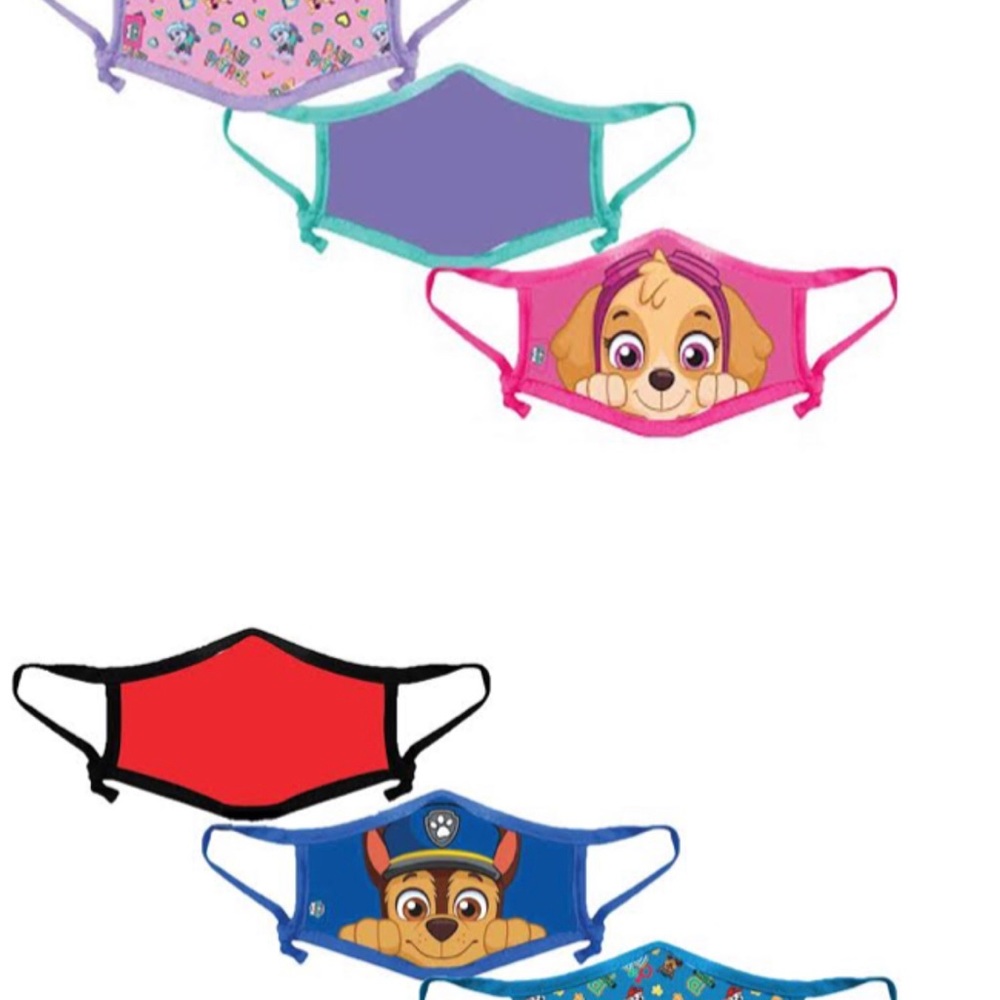 Pack of 3: Kids cartoon mask patrol lol spongebob